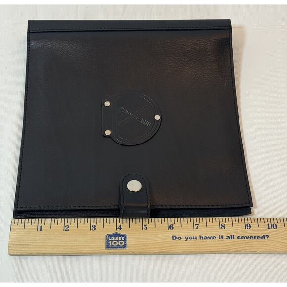 Le Cornue 1908 Document Portfolio Folder Brown Leather Recipe Menu Holder - Picture 9 of 16